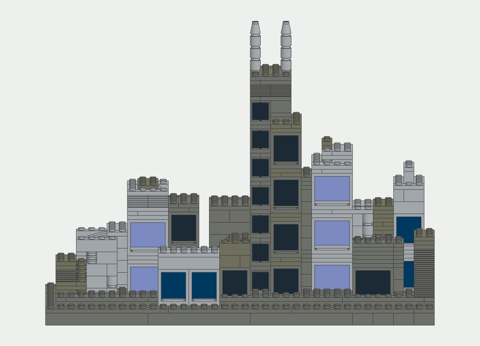 the brick model made from it