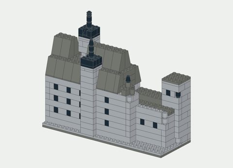 the brick model made from it