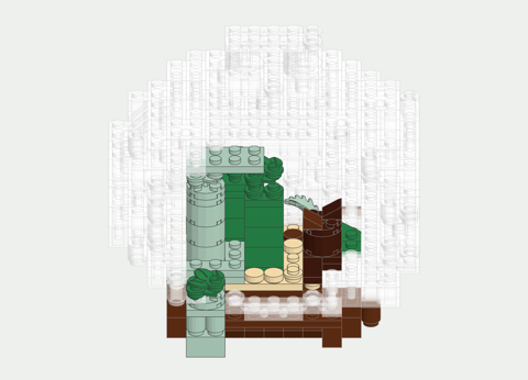 the brick model made from it