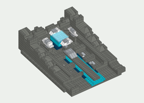 the brick model made from it